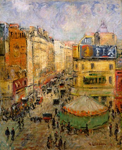 Rue de Clignancourt, 1924 da Gustave Loiseau